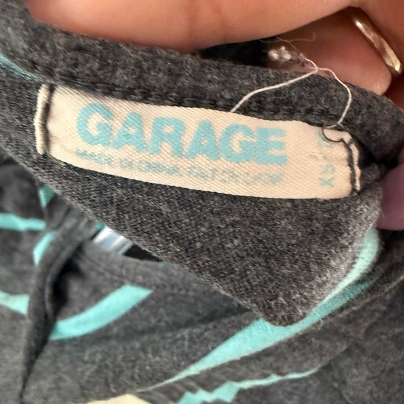 Garage Gray Fitted Cut Out T-Shirt - Picture 7 of 7